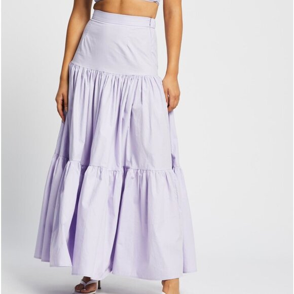 Runaway The Label Ayla Maxi Skirt Lilac Women’s Size 4 NWT - Picture 1 of 10